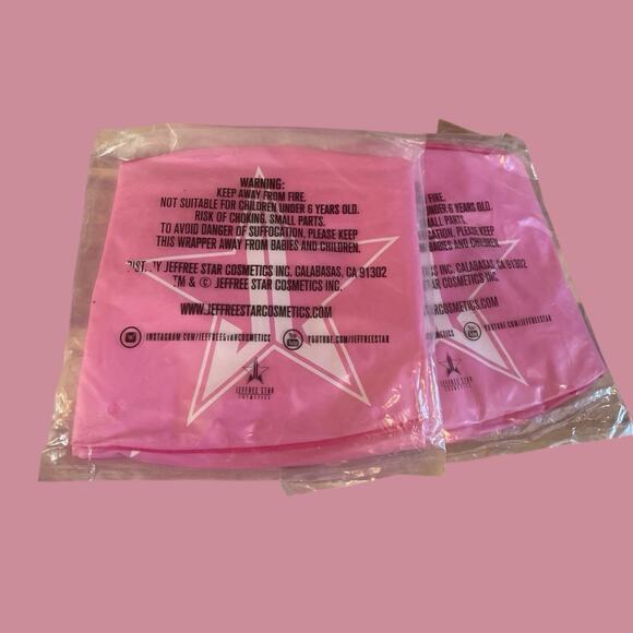 Jeffree Star Cosmetics X2 Beach Balls Summer 2021 Deadstock Hot Pink Gift NEW - Picture 2 of 3